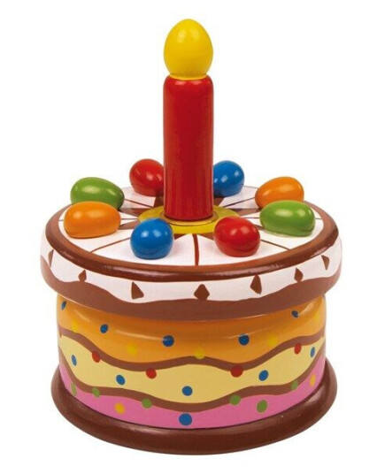Small Foot Wooden Music Box Birthday Cake