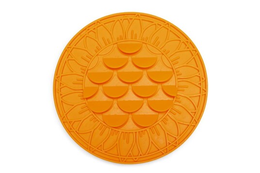 Slikkematte Solsikke Orange 30Cm