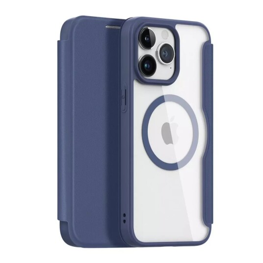 Dux Ducis iPhone 15 Pro Max DUX DUCIS Skin X Pro Series Flip Deksel - MagSafe Kompatibel - Blå