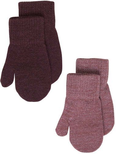 Celavi 2-pack ullvotter m/glitter rose brown Celavi 2-pack ullvotter m/glitter rose brown