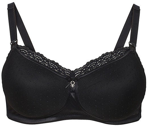 Abecita BH Mama Padded Maternity Soft Bra Svart polyamid B 80-85 Dame