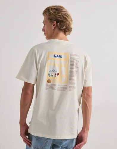 Les Deux Café T shirt T skjorte med trykk Hvit