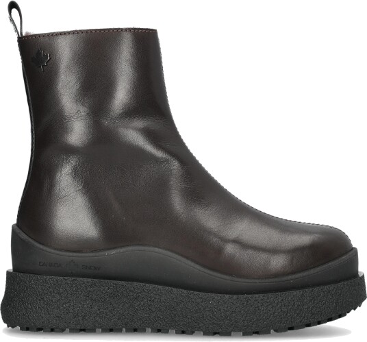 Canada Snow Women"s Mount Meer Curling Leather Brown, 40