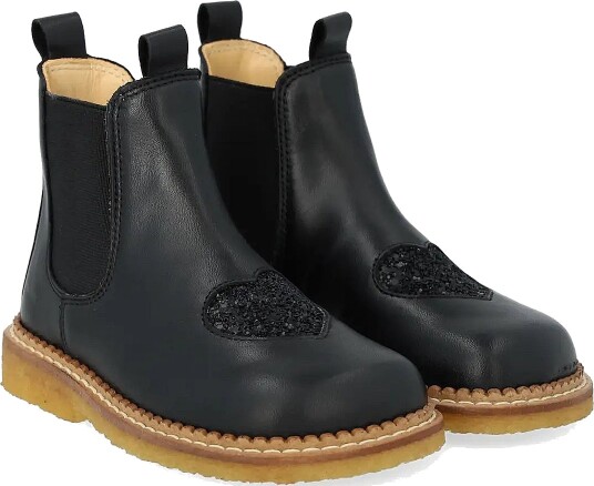 ANGULUS Booties Flat With Elastic Black 24