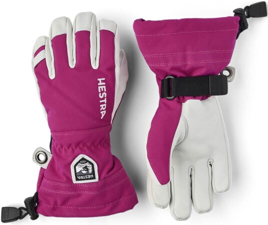 Hestra Army Leather Heli Ski Hansker Fuchsia 4 Hestra Army Leather Heli Ski Hansker Fuchsia 4