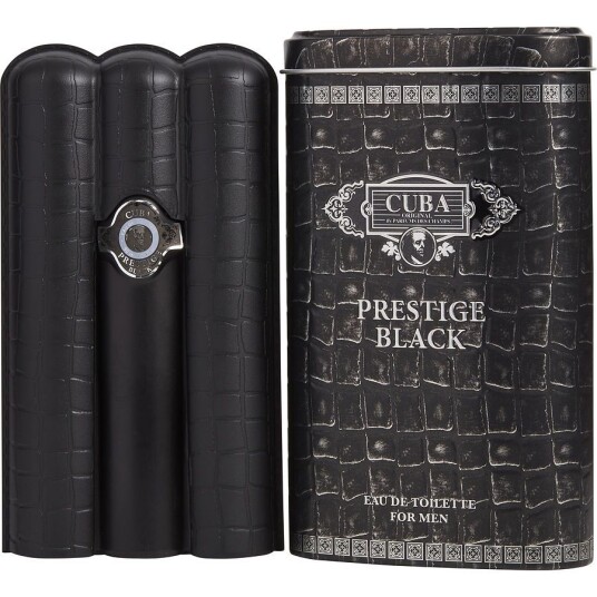 Cuba Prestige Black Eau de Toilette 90ml for Men - Mysk, Basilikum, Mynta