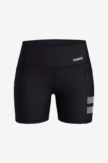 Stronger Sykkelshortser Signature Pocket Contouring Shorts Svart