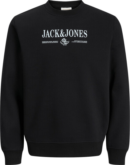 Jack & Jones Jorfrederiksberg Branding Sweat Cn Fst Black L