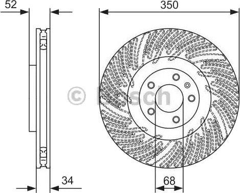 Bremseskive BOSCH 0 986 479 D26 Bremseskive BOSCH 0 986 479 D26