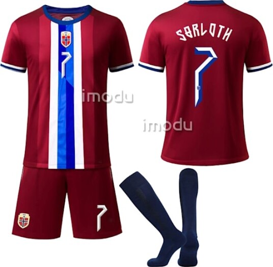 Norges landslag fotball barnelagstrøye NO.7 Sörloth