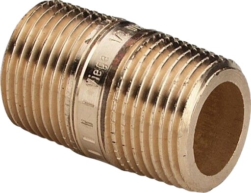 3/4" x 140 mm nippelrør rødgods silikonbronse