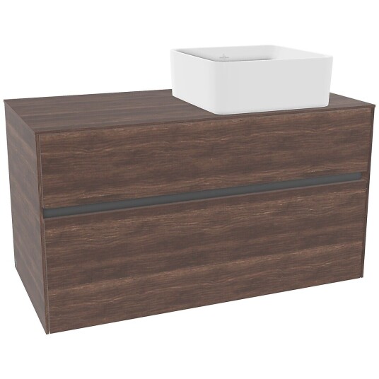 Villeroy & Boch  Collaro Servantskap med 2 skuffer 100x50x54,8 cm u/lys Arizona Eik
