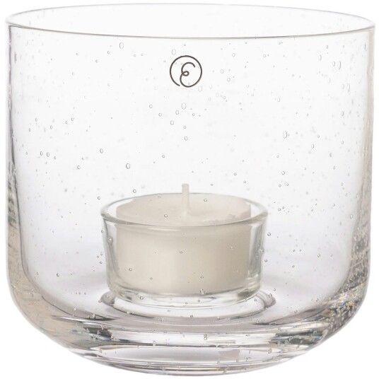 Ernst Lyslykt i Glass 9 cm - Klar Lysestake