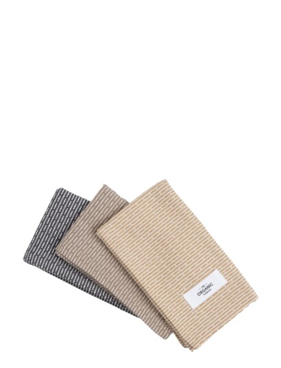 The Organic Company Kitchen Cloths 3 Pack - Multi/patterned - ONE SIZE The Organic Company Kitchen Cloths 3 Pack - Multi/patterned - ONE SIZE