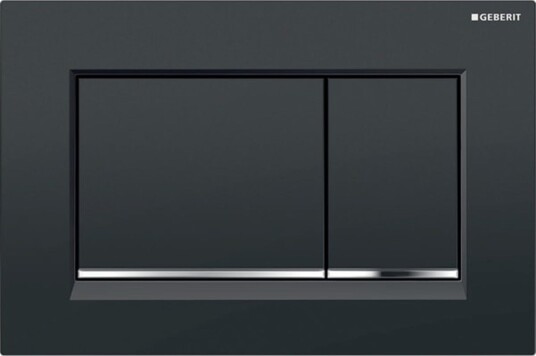Geberit Sigma30 Betjeningsplate Sort/Krom/Sort