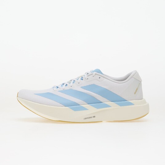 Adidas Men"s Adizero Evo SL Cloud white/Cloud blue/Magold 42 Adidas Men"s Adizero Evo SL Cloud white/Cloud blue/Magold 42