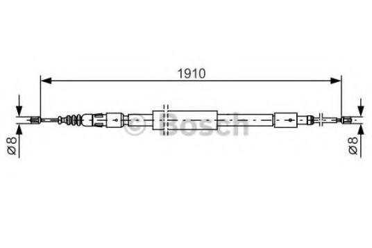 Bosch Tautrekk parkeringsbrems BOSCH 1 987 482 318