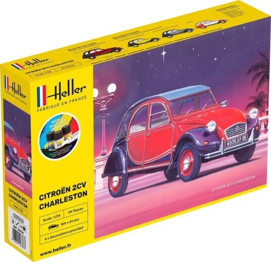 Heller Startsett 1/24 Citroen 2 CV Charleston