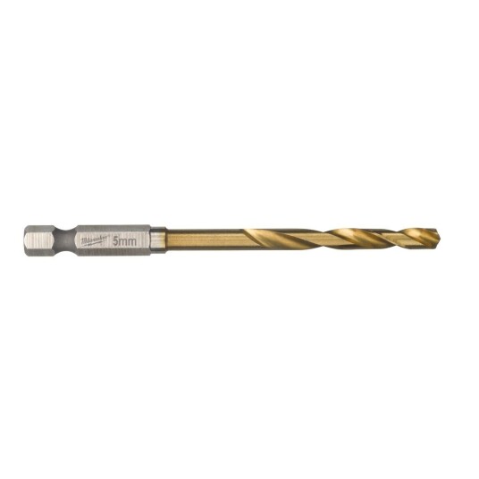 Milwaukee Metallborsett Shockwave HSS-G Tin Red Hex Ø5 mm, 1 pk
