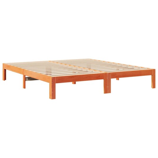 Familiesengeramme uten madrass voksbrun 270x200 cm heltre furu 8721158648358