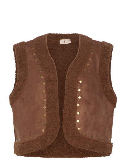 FREE/QUENT Fqlamby-Waistcoat Brown XL