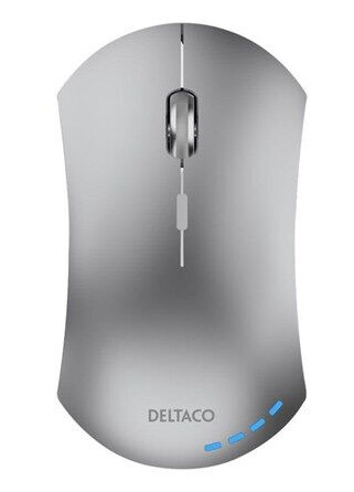 DELTACO Wireless Silent Mouse - Mus - Optisk - 5 - Grå DELTACO Wireless Silent Mouse - Mus - Optisk - 5 - Grå