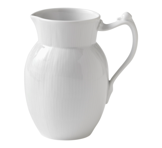 Royal Copenhagen Hvit Riflet mugge 90 cl