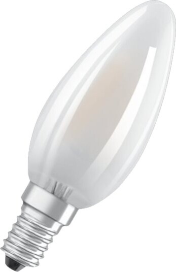 Osram Led Lyspære Form: B35 Mattslipt Finish E14 / B22d 4 W Ekvivalent 40 W Klasse E Varmt Hvitt Lys 2700 K En Pakke 2 Osram Led Lyspære Form: B35 Mattslipt Finish E14 / B22d 4 W Ekvivalent 40 W Klasse E Varmt Hvitt Lys 2700 K En Pakke 2