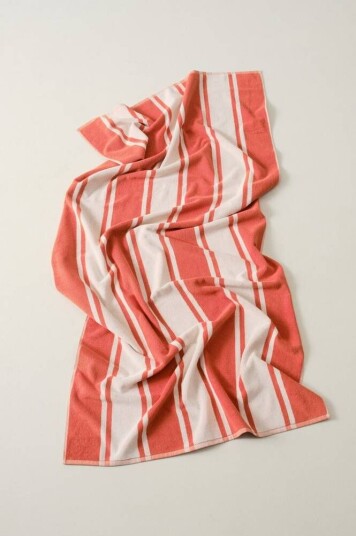 ITALY Strandhåndkle Oransje/hvit 90X180