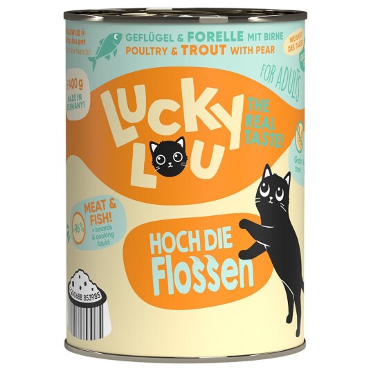Lucky Lou Voksen 6 X 400 G Fjørfe Og Ørret Lucky Lou Voksen 6 X 400 G Fjørfe Og Ørret