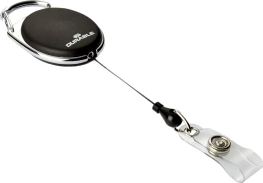 Kortholder Jojo Durable m. kneppfeste svart, 10 stk.