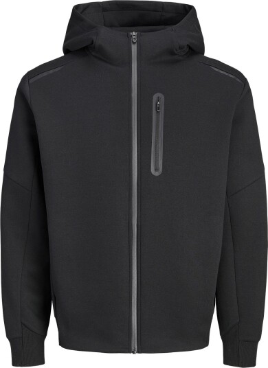 Jack & Jones Jcofusion Sweat Full Zip Hood Black XXL