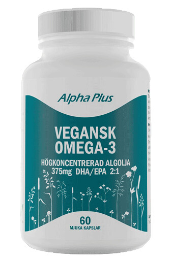 Vegansk Omega-3 (Algolja), 60 myke kapsler Vegansk Omega-3 (Algolja), 60 myke kapsler