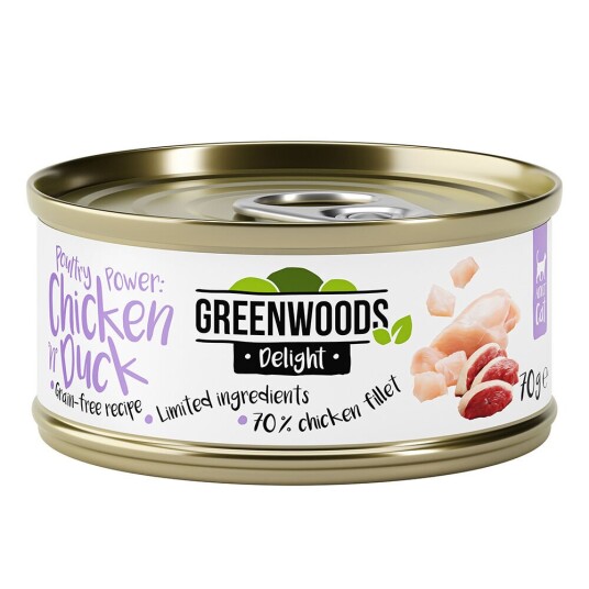 Greenwoods Delight Kyllingfilet Med And 24 X 70 G