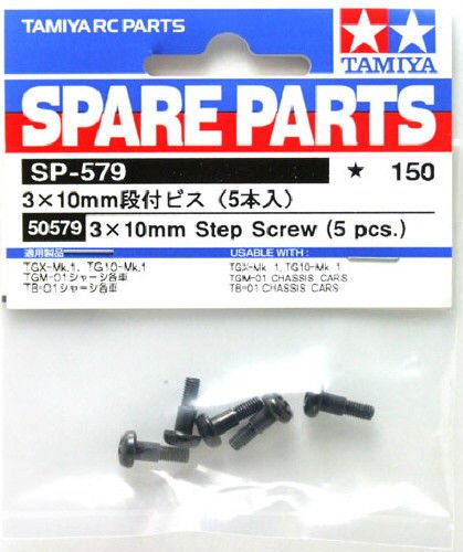 Tamiya 50579 3X10MM STEP SCREW *5 Tamiya 50579 3X10MM STEP SCREW *5