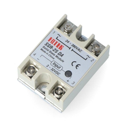 Enkeltfase solid state-relé SSR 480 V AC / 32 V DC 25 A