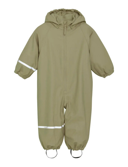 CeLaVi Rainwear Suit W. Fleece - Khaki green - 80