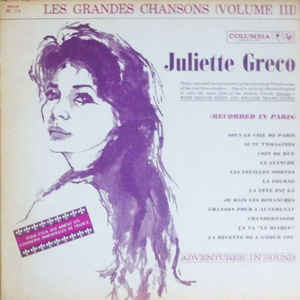 Juliette Gréco Juliette Greco Vol. 3 CD