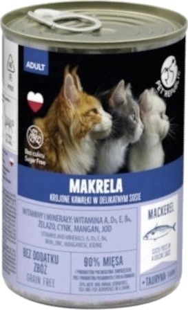 Pet Republic Makrell I Saus Paté Våtfôr 12 X 400 G Pet Republic Makrell I Saus Paté Våtfôr 12 X 400 G