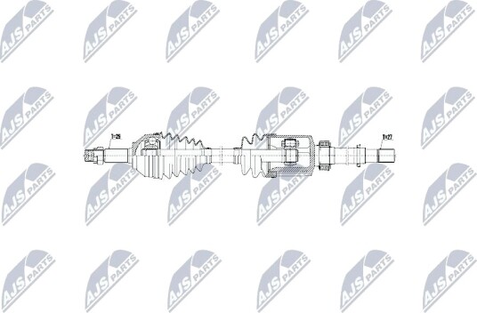 Nty Drivaksel NTY NPW NS 056 Nty Drivaksel NTY NPW NS 056