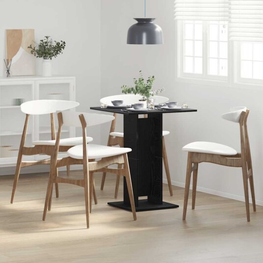  Bistrobord svart eik 60x60x75 cm konstruert tre