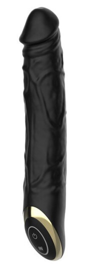Sustainable Pleasure Realistic Vibrating Dildo Black 21 cm