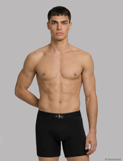 Calvin Klein Boxer Brief 3Pk   Black   XS