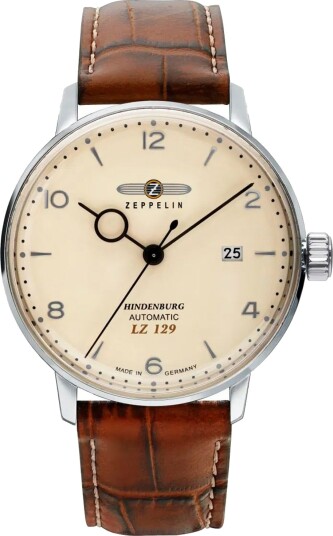 Zeppelin Herreklokke 80625 Hindenburg Beige/Lær Ø40 mm