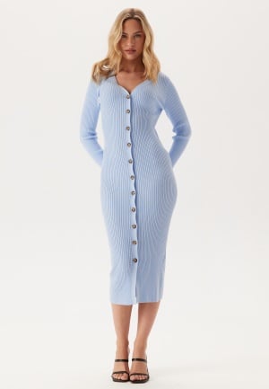 BUBBLEROOM Knitted Cardigan Dress Light blue S BUBBLEROOM Knitted Cardigan Dress Light blue S