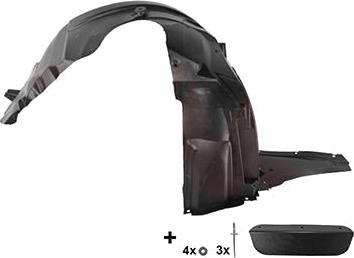VAN WEZEL 8805433 Innerskjerm plastikk