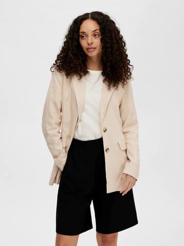 Selected Femme Viva Ls Blazer Sandshell 34