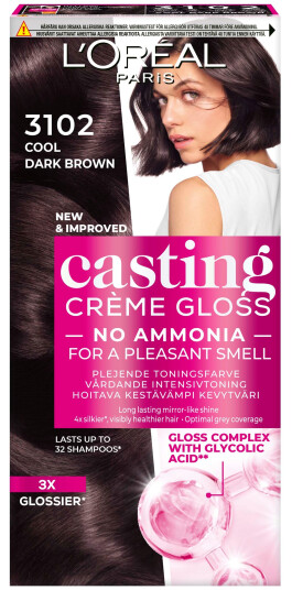 Loreal Paris Casting Crème Gloss 3102 Cool Dark Brown Loreal Paris Casting Crème Gloss 3102 Cool Dark Brown