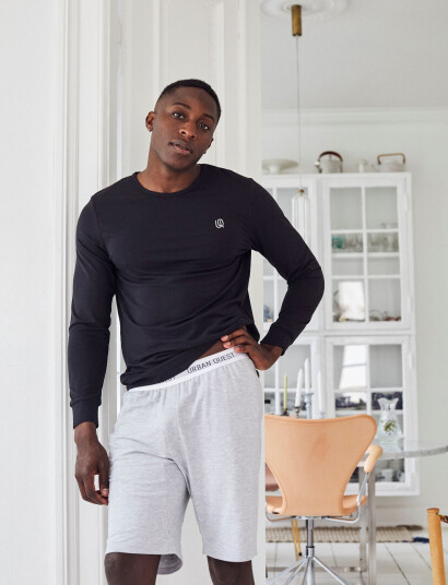 URBAN QUEST The Bamboo Mens Sweatshirt - Black - XXL