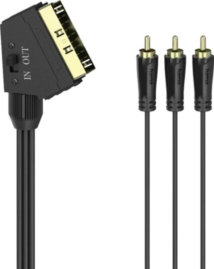 Hama 00205156 1,5 M 3 X Rca Hankjønn Hankjønn Gull Svart